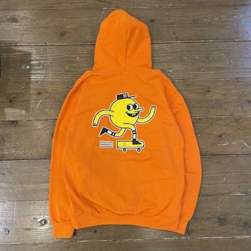 BLAST skateboards hoodie orange