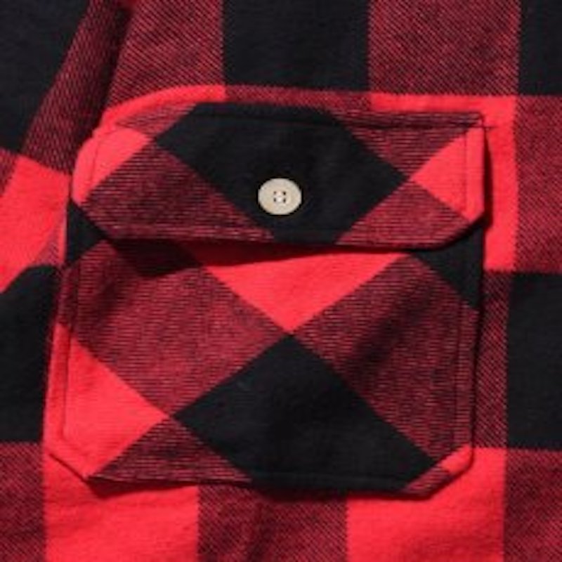 "THE WORLD IS YOURS" VINTAGE FRANNEL CHECK SHIRT EL REIGN