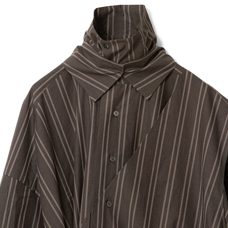 Asymmetric vest layered shirt