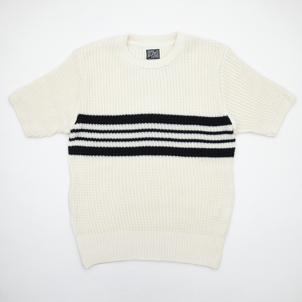 RAGTIME CHEST STRIPE COTTON SWEATER
