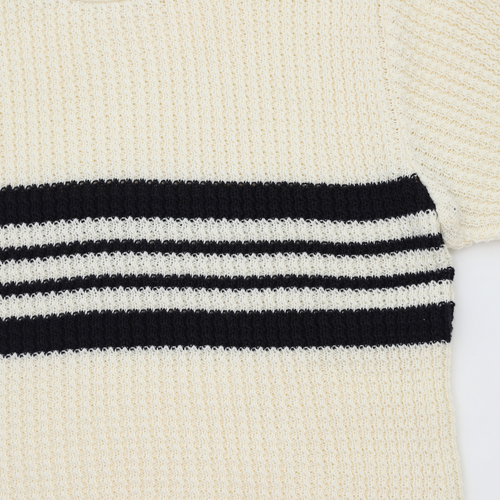 RAGTIME CHEST STRIPE COTTON SWEATER