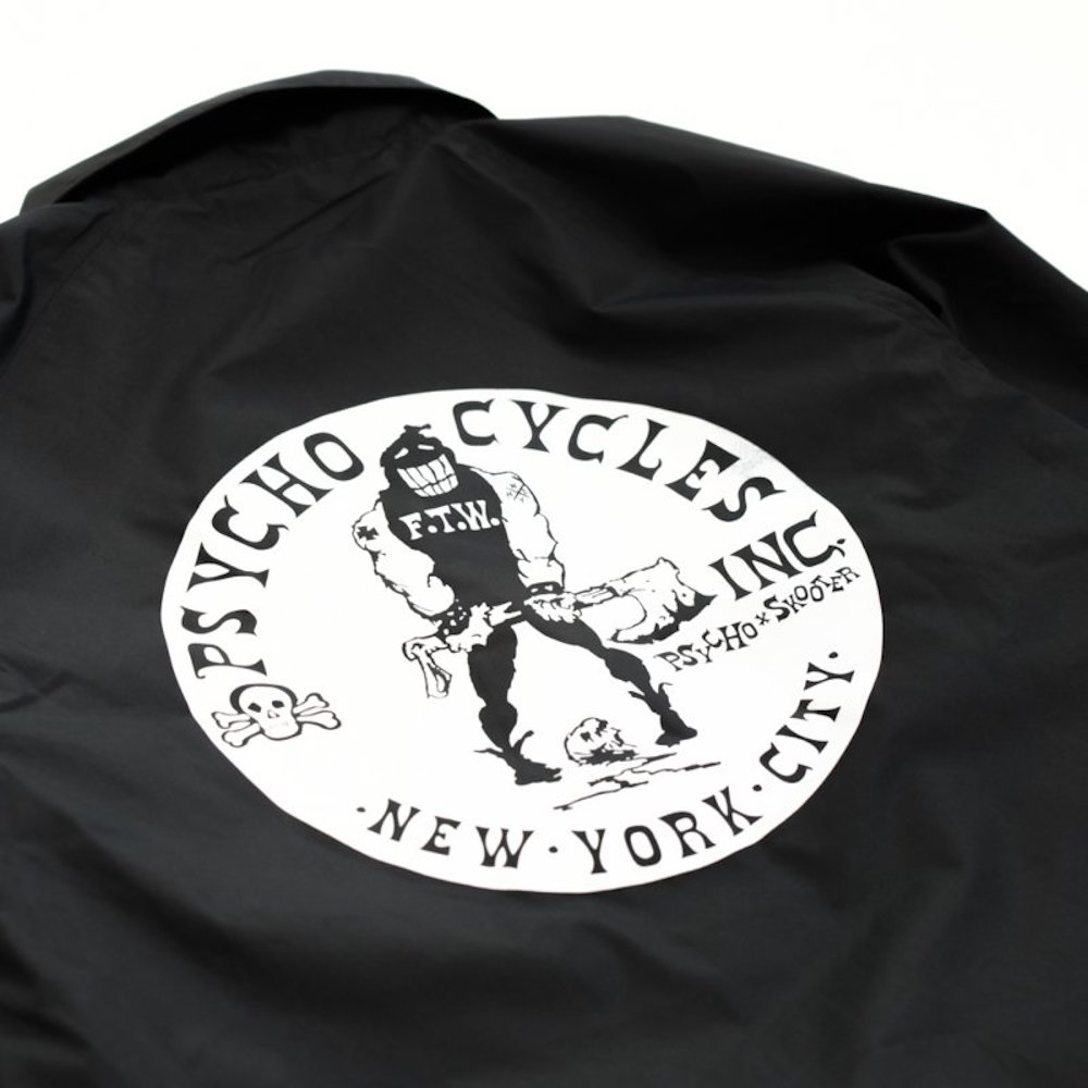 Psycho Cycles×Skooter Nylon Coach jacket.