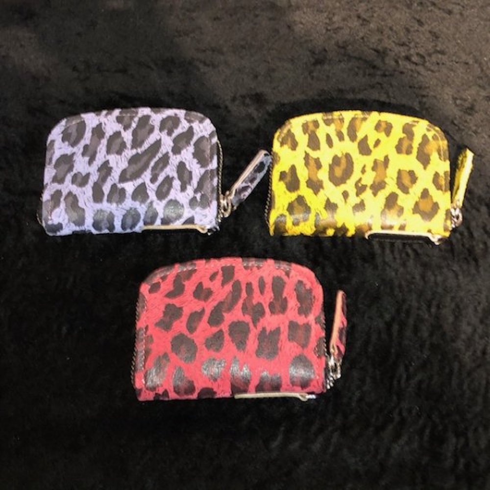 Leopard pattern small wallet