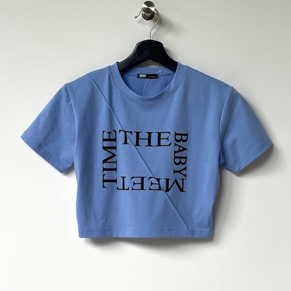 Square logo Tshirts/BLUE