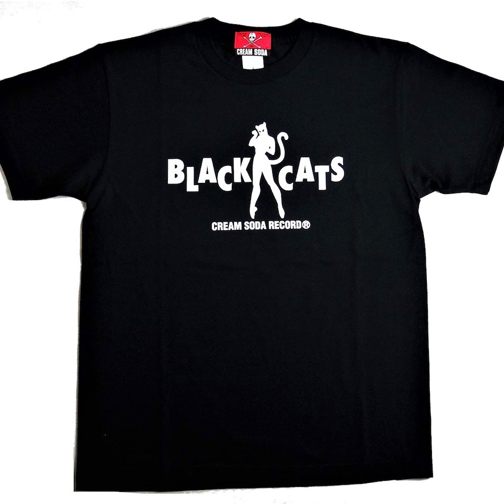 CREAM SODA BLACK CATS ロゴ Tシャツ『 BLACK 』