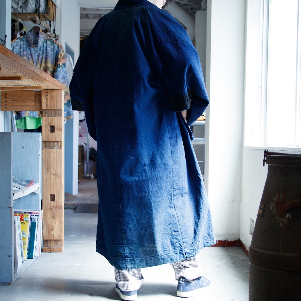 Indigo Dyed Remake Kimono
