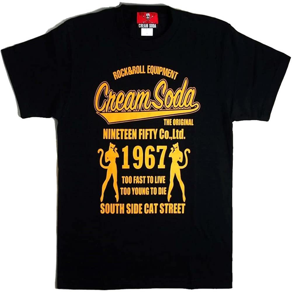 1967ダブル立ちネコTシャツ